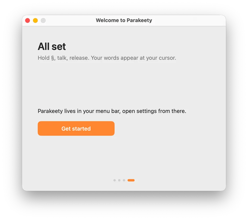 Onboarding step 04: Done