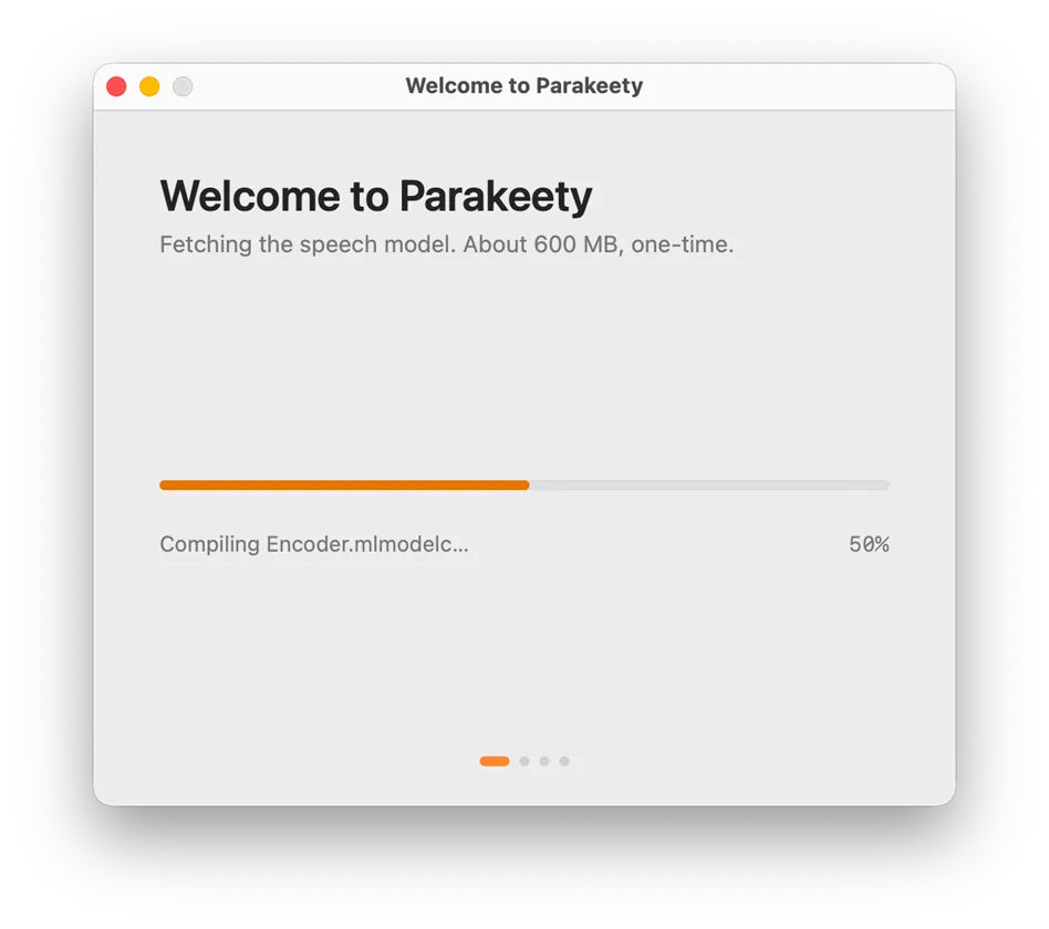 Onboarding step 01: Download the model
